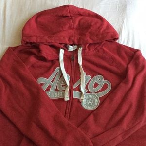 red aero sweat jacket